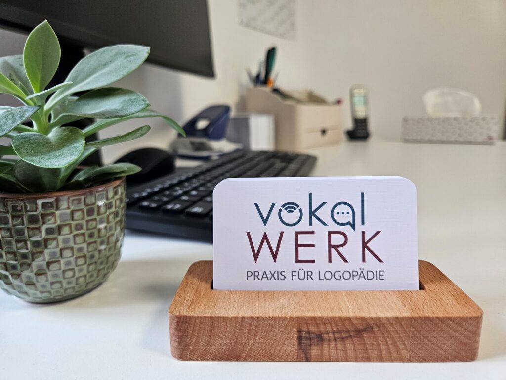 Visitenkarten, Vokalwerk, Logopädie